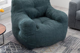 Soft Teddy Fabric Tufted Foam Bean Bag Chair With Teddy Fabric - Furniture Home Direct