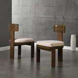Upholstered Dining Fabric Side Chairs (Set of 2)