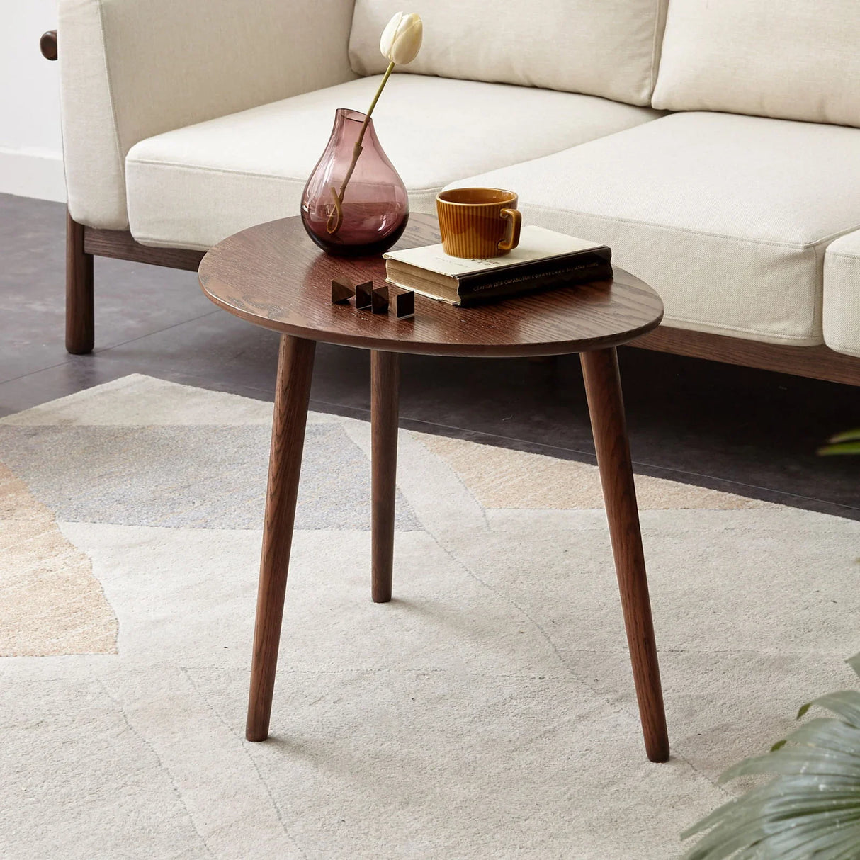 Pebble Shaped Coffee Table - Natural - Furniture Home Direct