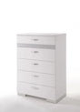 Naima II - High Gloss Chest - White - Furniture Home Direct