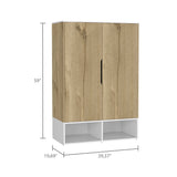 Wardrobe With Double Doors And Shoe Storage Modern Beige - Furniture Home Direct