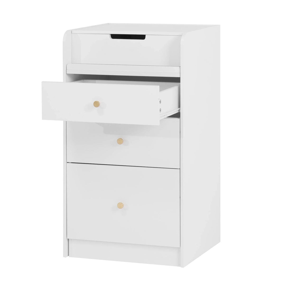 Vanity Desk With Mirror Small Compact Modern Style White - Furniture Home Direct