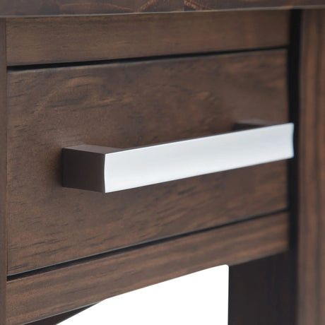 Kitchener - Narrow Side Table - Warm Walnut Brown - Furniture Home Direct