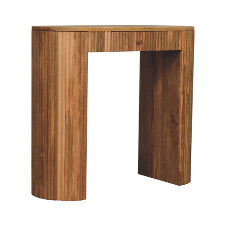 Soba - Straight Console Table - Oak - Furniture Home Direct