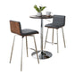 Mason - 3 Piece Swivel Mid Century Modern Counter Height Dining Set With Adjustable Table - Furniture Home Direct