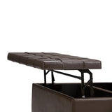 Harrison - Upholstered Coffee Table Storage Ottoman - Furniture Home Direct