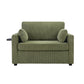 Sleeper Sofa With Foldable Mattress, USB Ports, Side Table & Storage Pocket - Furniture Home Direct