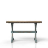 X Based Counter Height Casual Dining Table - Aqua Blue - Furniture Home Direct