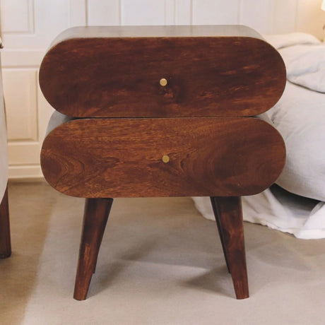 Bubble Nightstand - Brown - Furniture Home Direct
