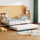 Metal Daybed With Curved Handle Design And Trundle - Furniture Home Direct