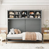 Murphy Modern Bed With Top Cabinets For Space Saving And Comfort