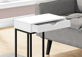 Accent Table, C - Shaped Contemporary & Modern Versatile Design - Furniture Home Direct