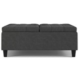 Harrison - Upholstered Coffee Table Storage Ottoman - Furniture Home Direct