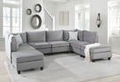 Simona - Velvet Modular Sectional Sofa - Furniture Home Direct
