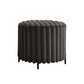 Wide Upholstered Round Pouf Ottoman Foot Rest - Furniture Home Direct
