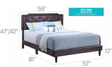Button Tufted Bed Charming For Cozy Spaces - Furniture Home Direct