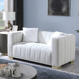 Modern Loveseat - White - Furniture Home Direct