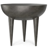 Otto - Cast Aluminum Side Table - Black - Furniture Home Direct