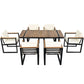 7 Pieces Outdoor Dining Set Patio Dining Table And Chair Set With And Removable Cushions For Patio - Furniture Home Direct