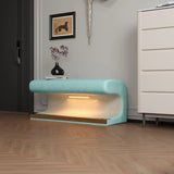 Modern Upholstered Entryway Bench With LED Sensor Light - Furniture Home Direct