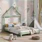 Platform Bed With House Shaped Headboard - Furniture Home Direct