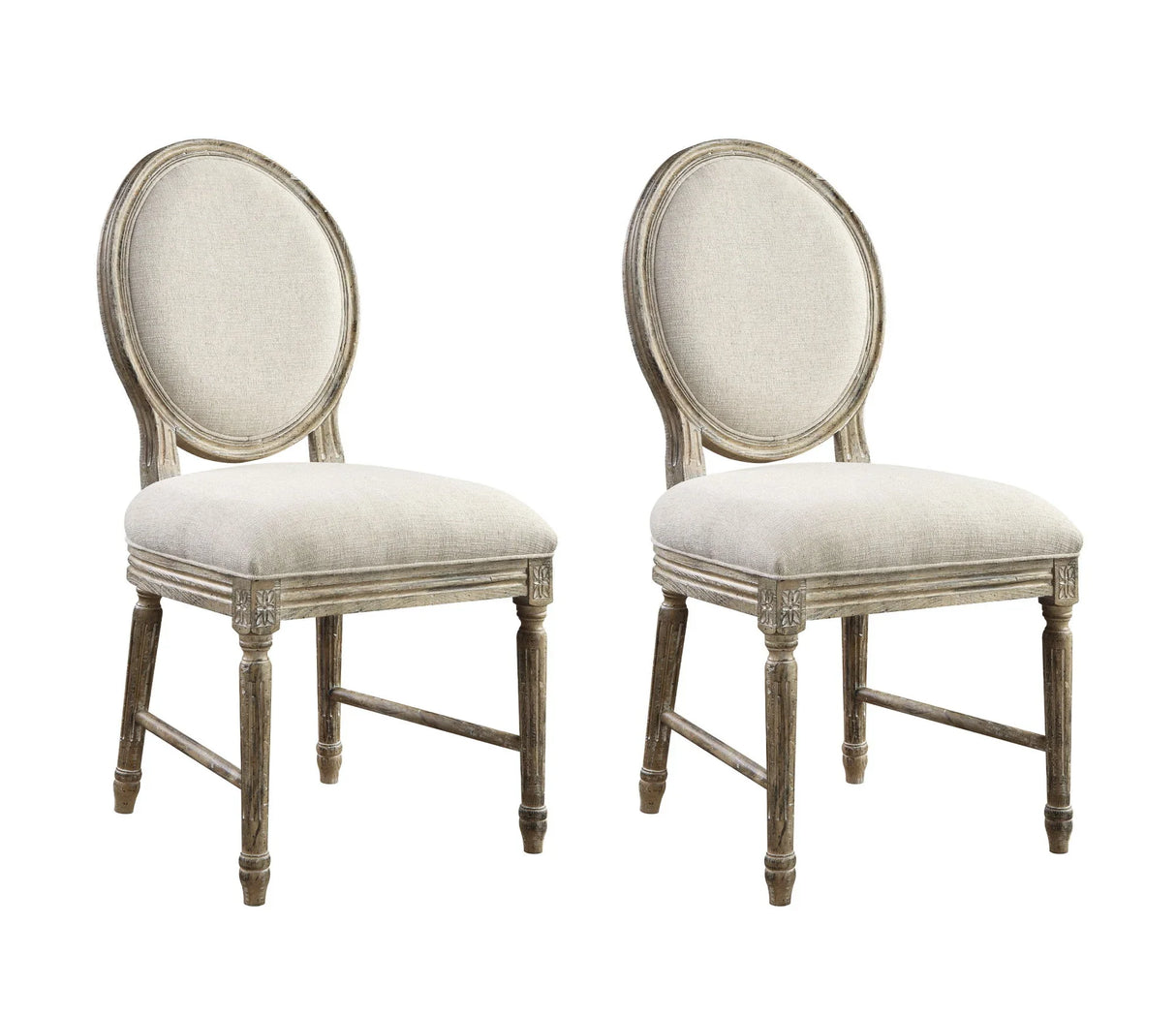 Ludin - Upholstered Dining Chairs (Set of 2) - Brown - Furniture Home Direct