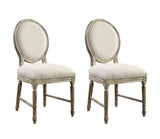 Ludin - Upholstered Dining Chairs (Set of 2) - Brown - Furniture Home Direct