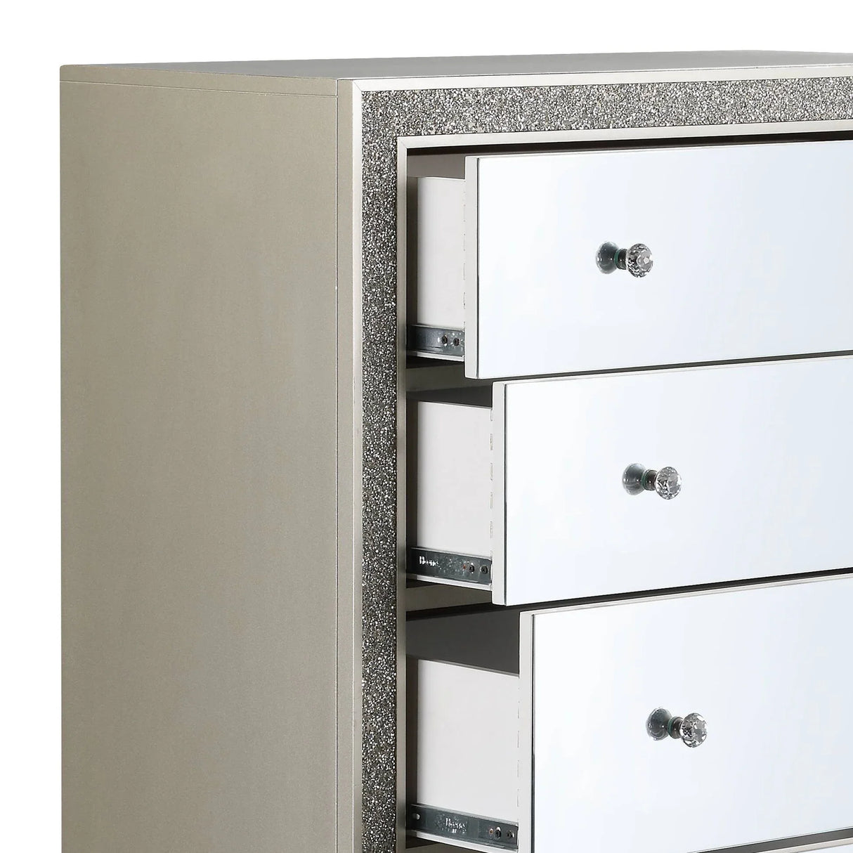 Sliverfluff - Chest - Mirrored / Champagne - Furniture Home Direct