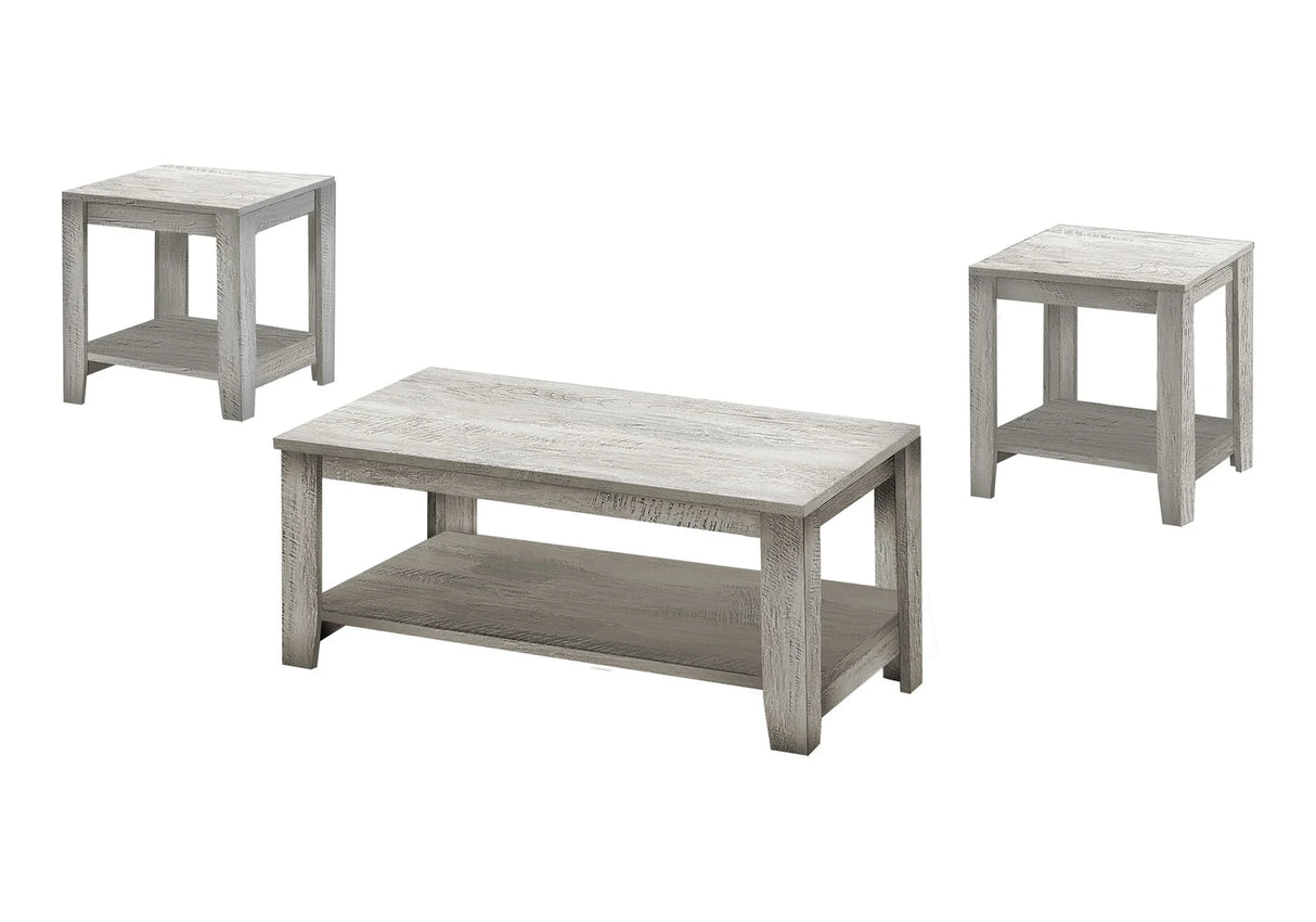 Table Set, Coffee, End, Side, Accent, Living Room, Transitional (Set of 3) - Furniture Home Direct