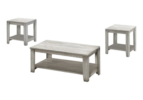 Table Set, Coffee, End, Side, Accent, Living Room, Transitional (Set of 3) - Furniture Home Direct
