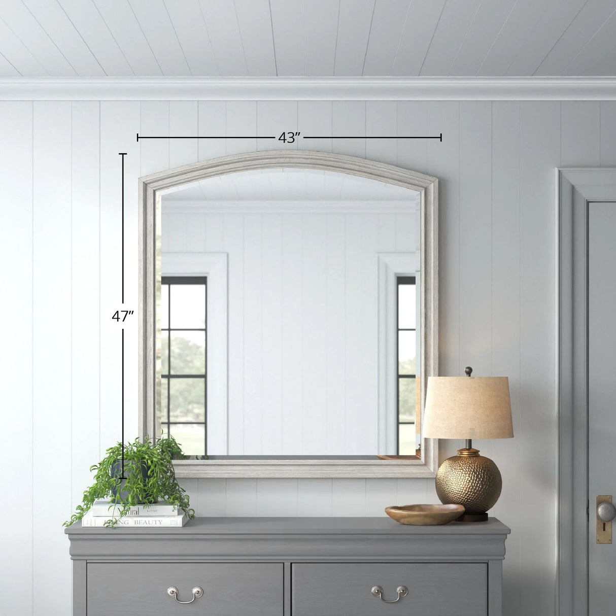 Mirror - Antique Gray - Furniture Home Direct