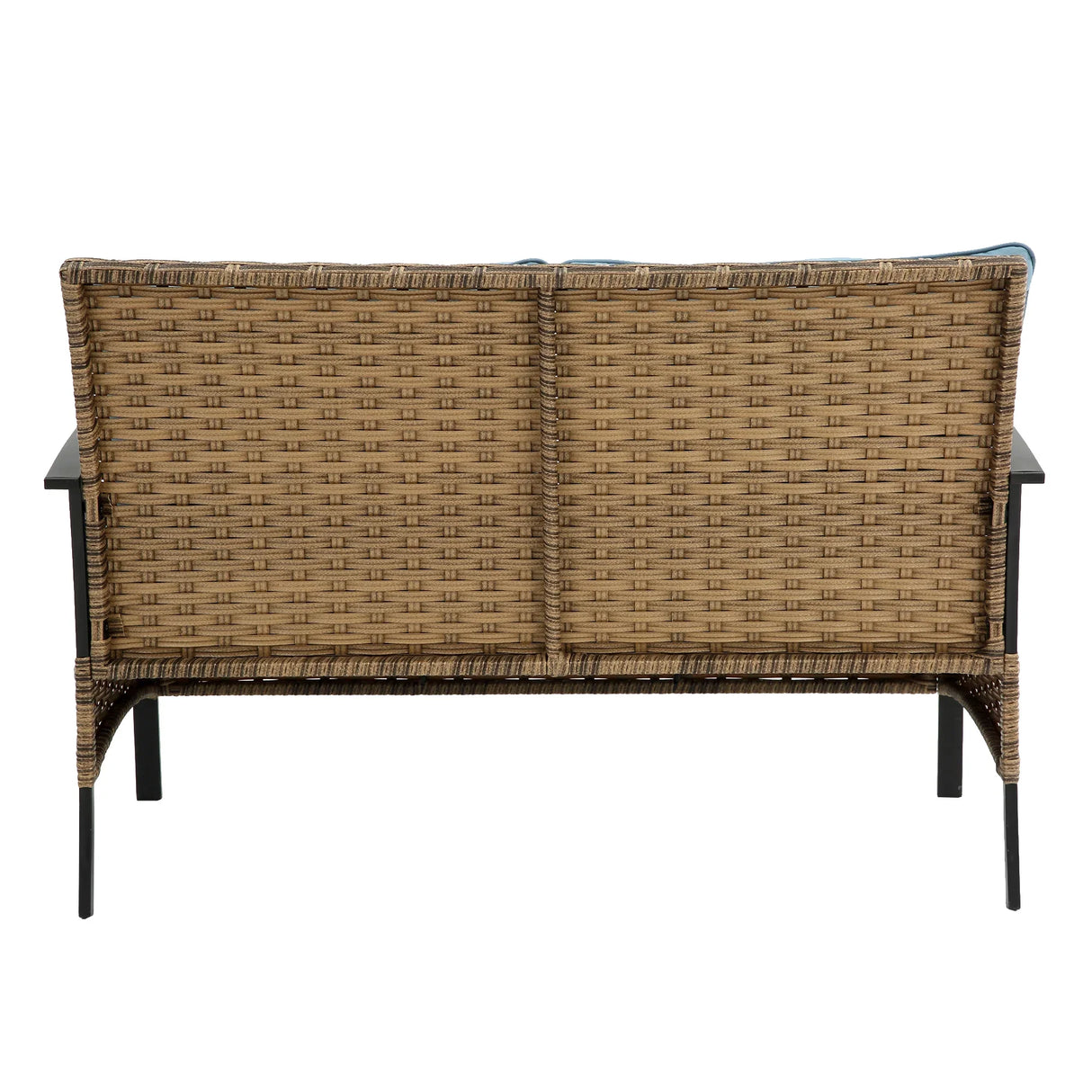 4 PC Outdoor Patio Set - Blue - Furniture Home Direct