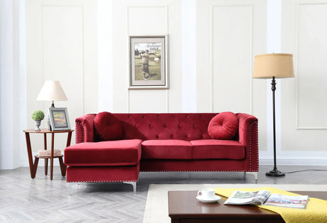 Pompano - Micro Suede Sofa Chaise - Furniture Home Direct