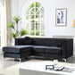 Delray - Micro Suede Sofa Chaise - Furniture Home Direct