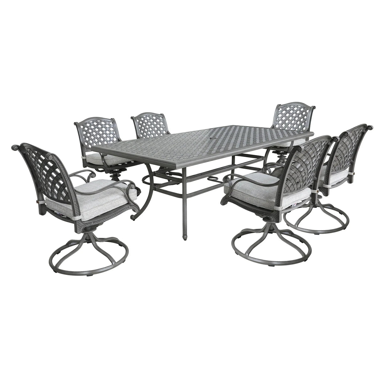 Outdoor Aluminum Dining Set With Cushion - Furniture Home Direct