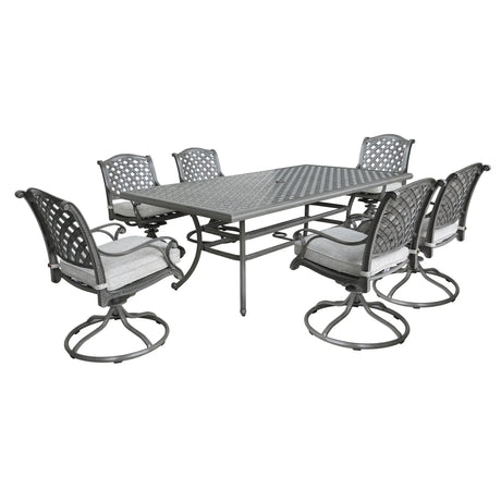 Outdoor Aluminum Dining Set With Cushion - Furniture Home Direct