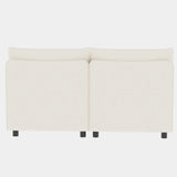3 Piece Modular Living Room Set with Different Configurations, Off White - Furniture Home Direct