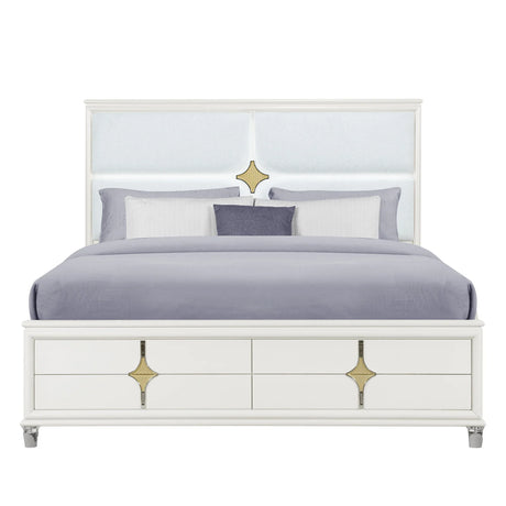 Uriuni - Bed With LED Lights - Furniture Home Direct