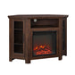 Classic Glass Door Fireplace TV Stand For Tvs Up To 55" - Furniture Home Direct
