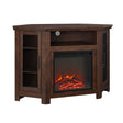 Classic Glass Door Fireplace TV Stand For Tvs Up To 55" - Furniture Home Direct