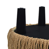 Yolanda - Round Upholstered Accent Ottoman - Furniture Home Direct