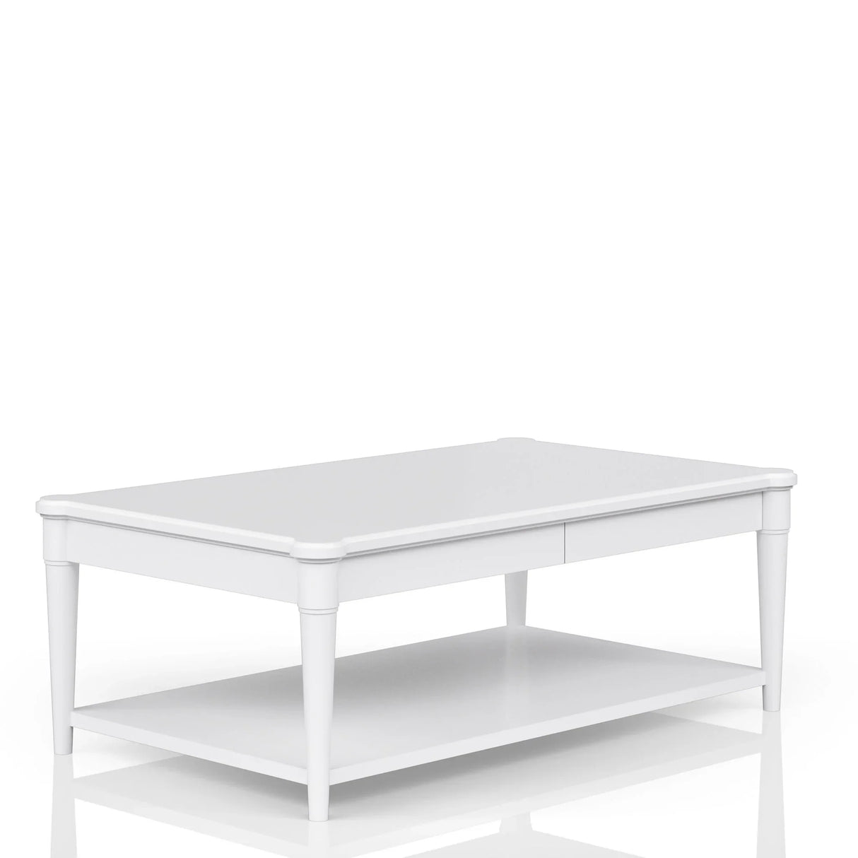 Cocktail Table With Two Storage Drawers And Casters - Furniture Home Direct