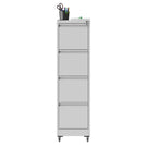Drawer Metal Locking Vertical File Cabinet With Wheels Heavy Duty Lockable Storage - Furniture Home Direct