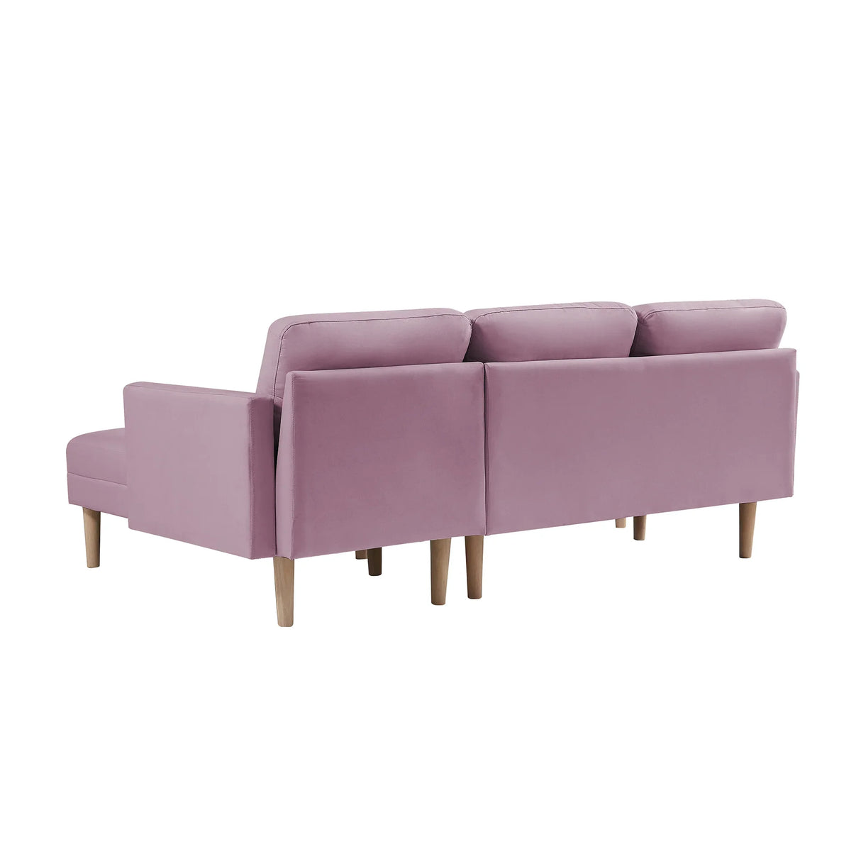 Sectional with Ottoman - Pink - Furniture Home Direct