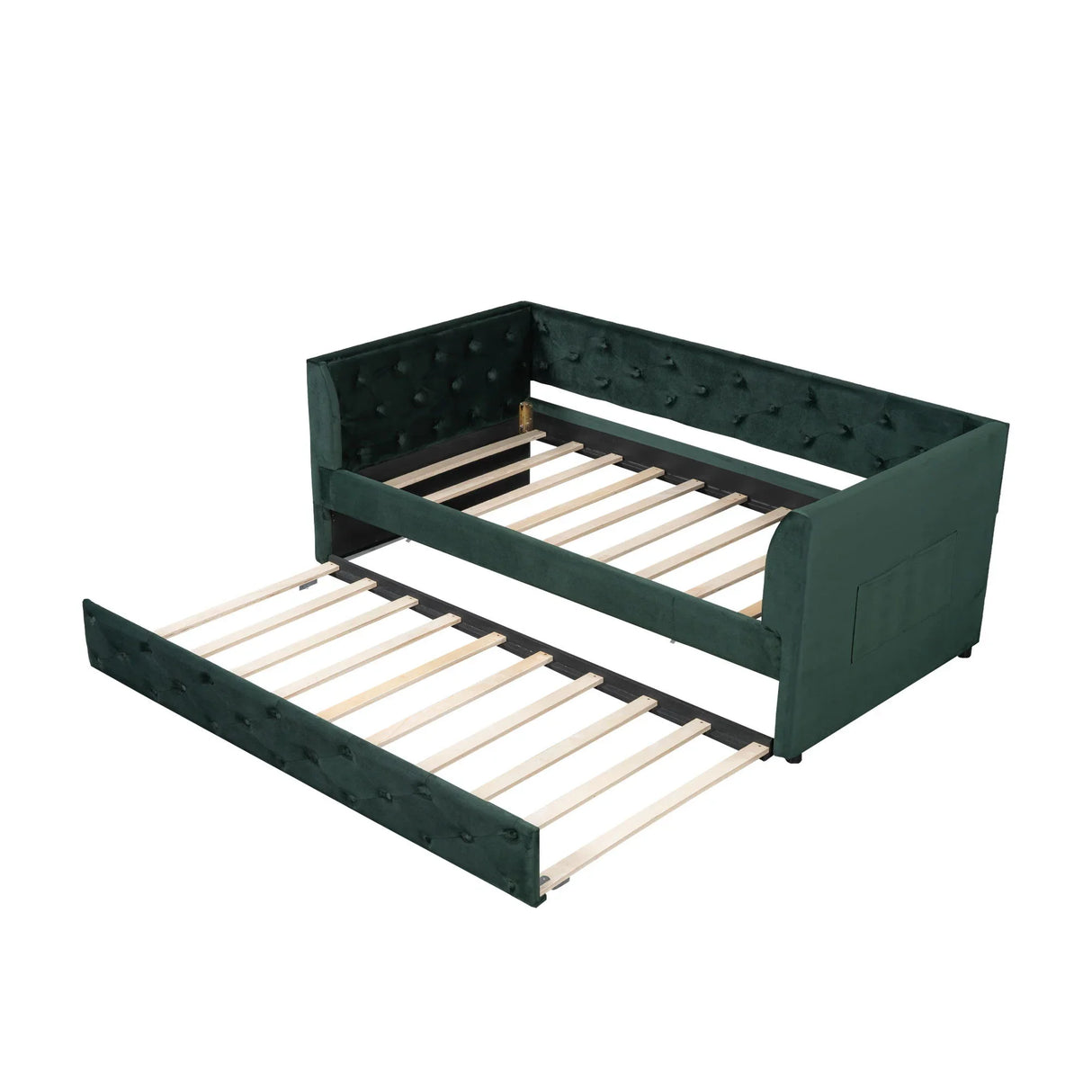 Upholstered Tufted Daybed With Trundle - Furniture Home Direct