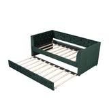 Upholstered Tufted Daybed With Trundle - Furniture Home Direct