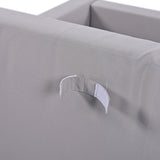Outdoor Sectional Sofa With Chaise All Weather Gray - Furniture Home Direct