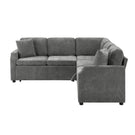 Modern L Shaped Sectional Sofa Bed With Hidden Storage Chenille Upholstery - Furniture Home Direct