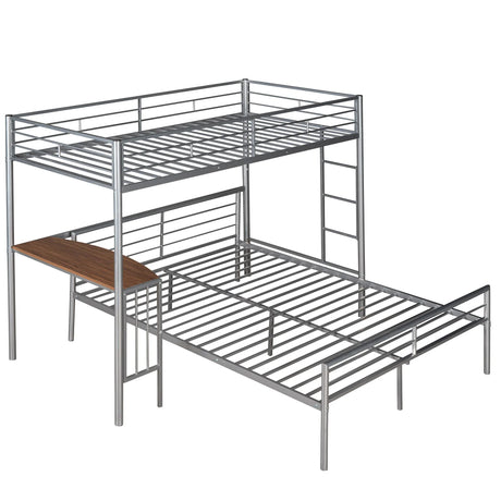 Bunk Bed With Desk, Ladder And Quality Slats For Bedroom - Furniture Home Direct