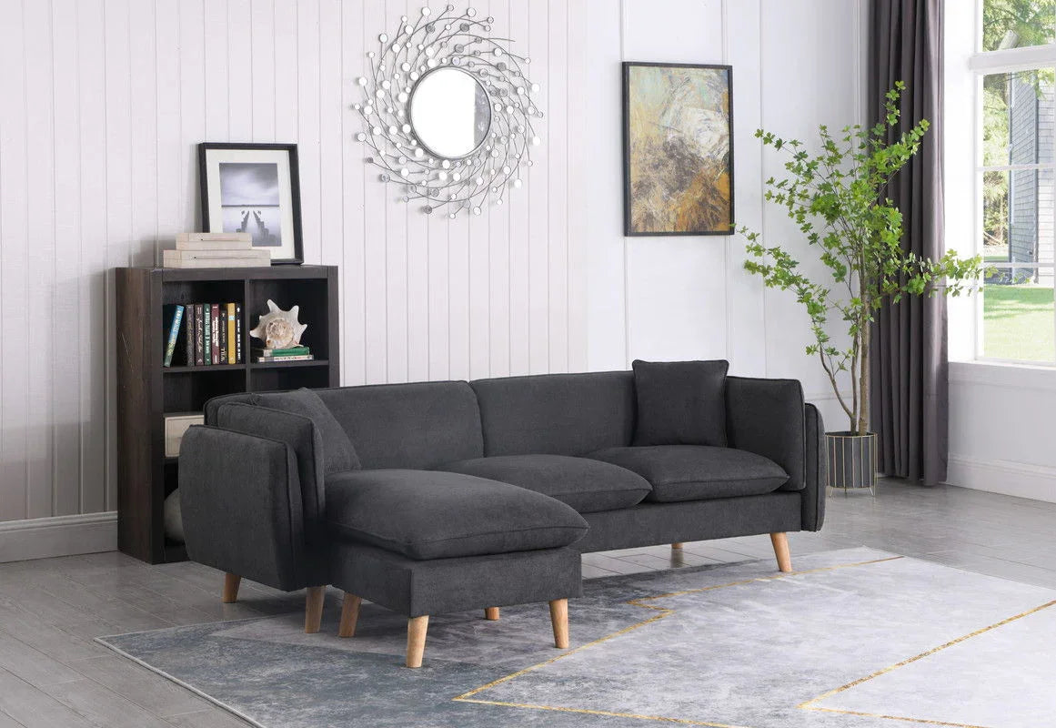 Brayden - Fabric Sectional Sofa Chaise - Furniture Home Direct